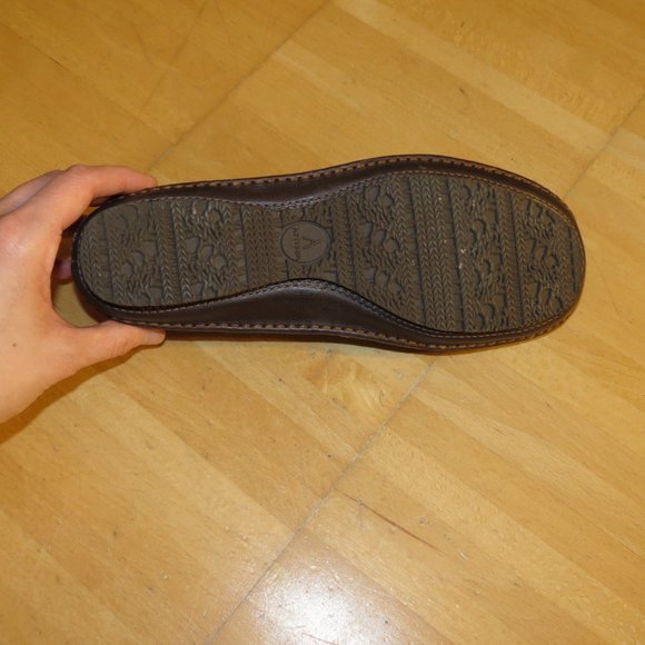 CLARKS brown leather flats 6.5 new without box - Picture 5 of 6